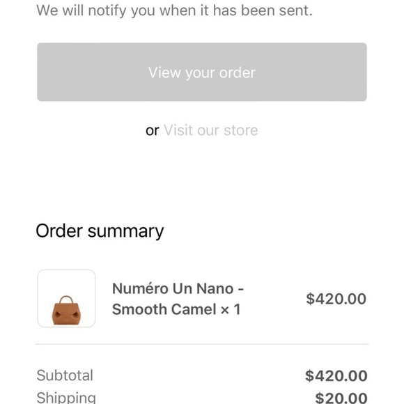 Polene Numéro Un Nano - Smooth Camel - Picture 7 of 7